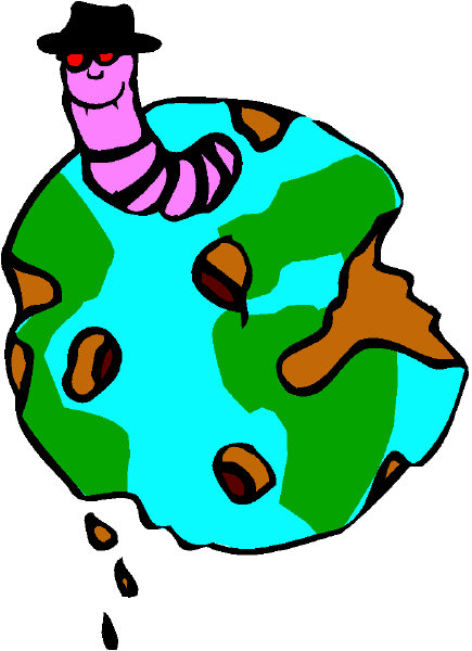 erde mit wurm